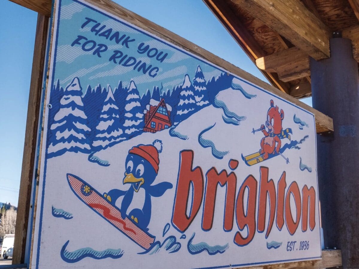 Brighton Resort's 2023 "Design the Sign" winner, made by Miles Koldewyn.