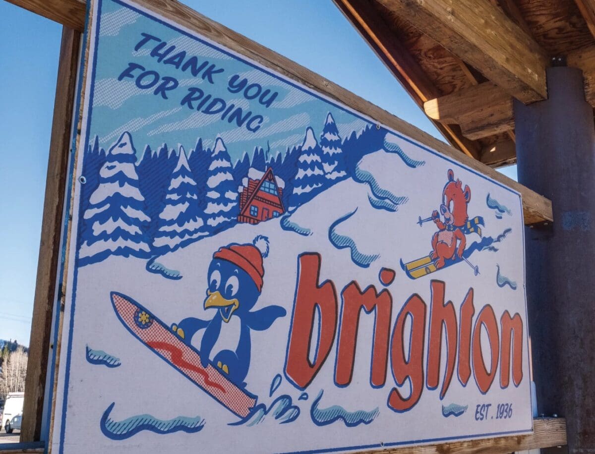 Brighton Resort's 2023 "Design the Sign" winner, made by Miles Koldewyn.