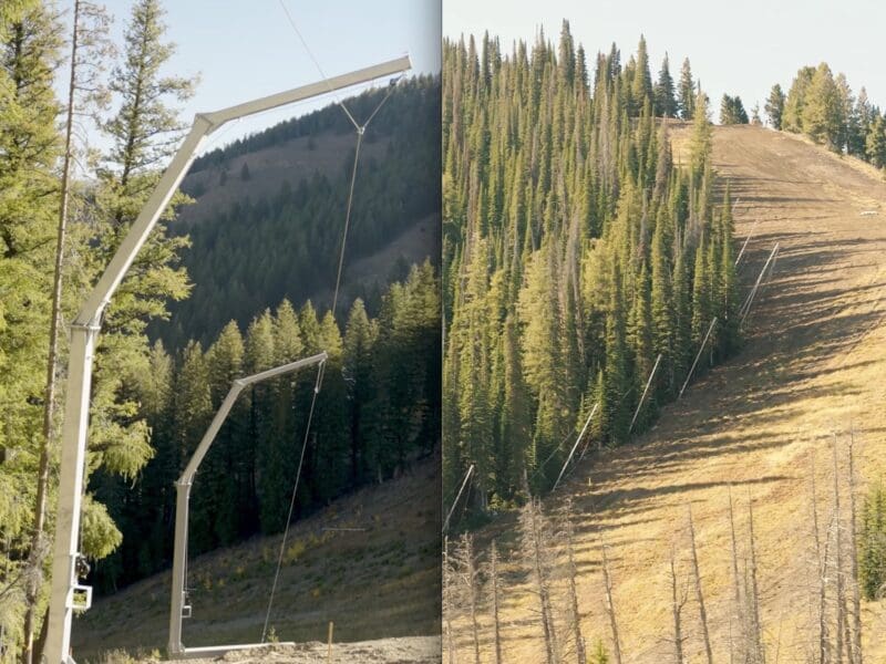 A-net tower installation @ Sun Valley