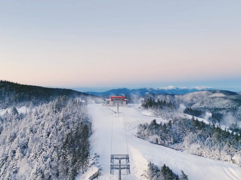 Snow making at Sunday River.