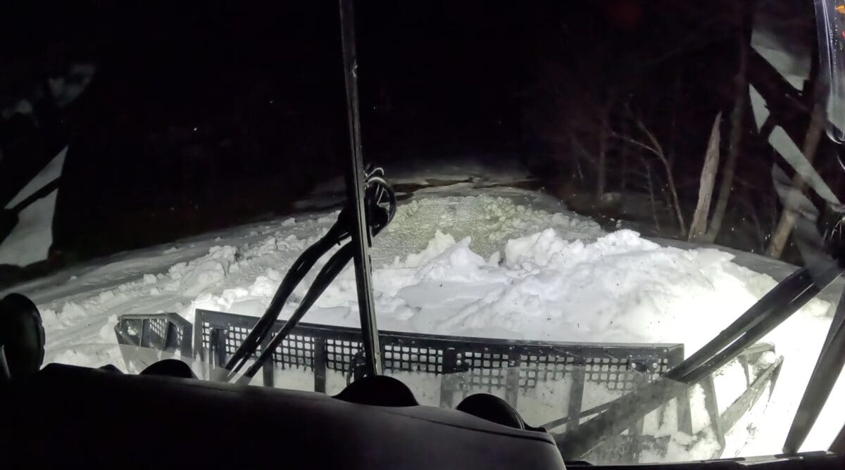 Winch grooming at Sugarbush.