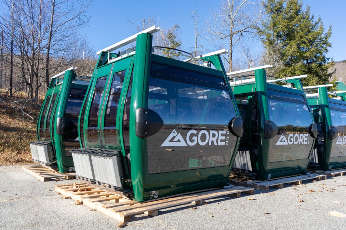 Gore Mountain installs new gondola cabins.