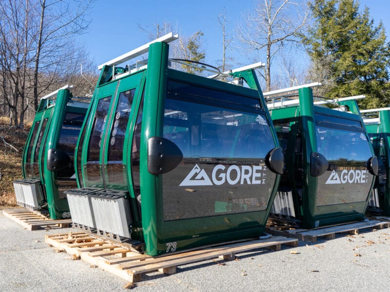 Gore Mountain installs new gondola cabins.
