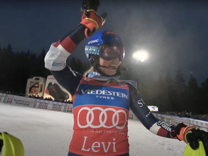 Mikaela Shiffrin wins 98th World Cup @ Levi, Finland.