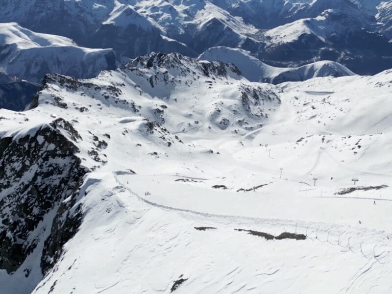 Europe's longest black ski run.