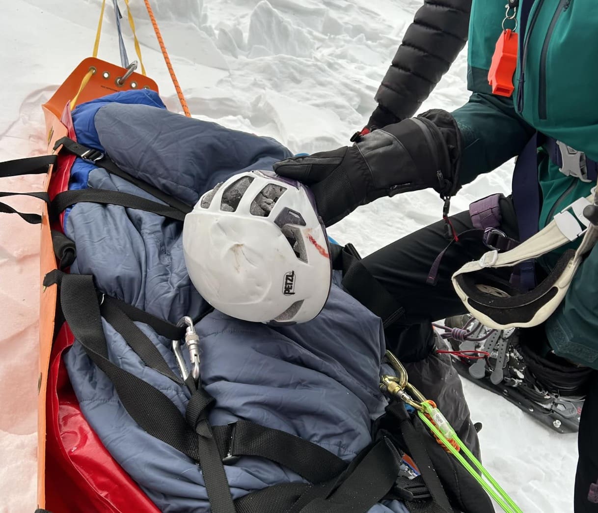 Ski helmet safety PSA.