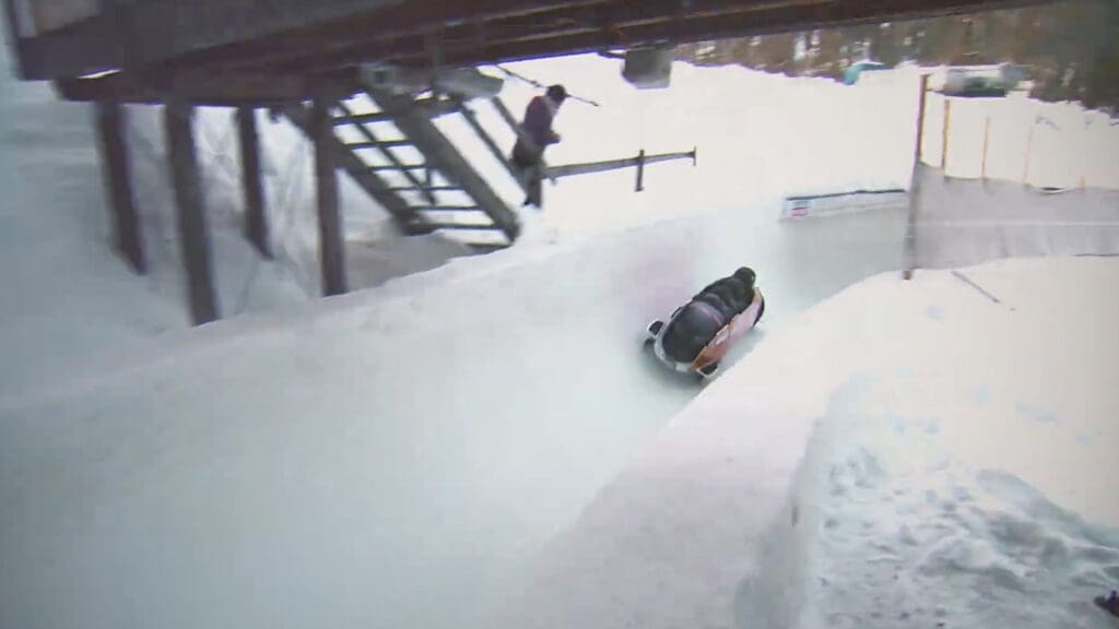 St. Moritz-Celerina bobsleigh track.