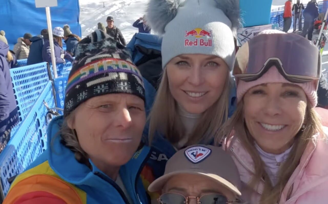Deb Armstrong and Lindsey Vonn at Birds of Prey.