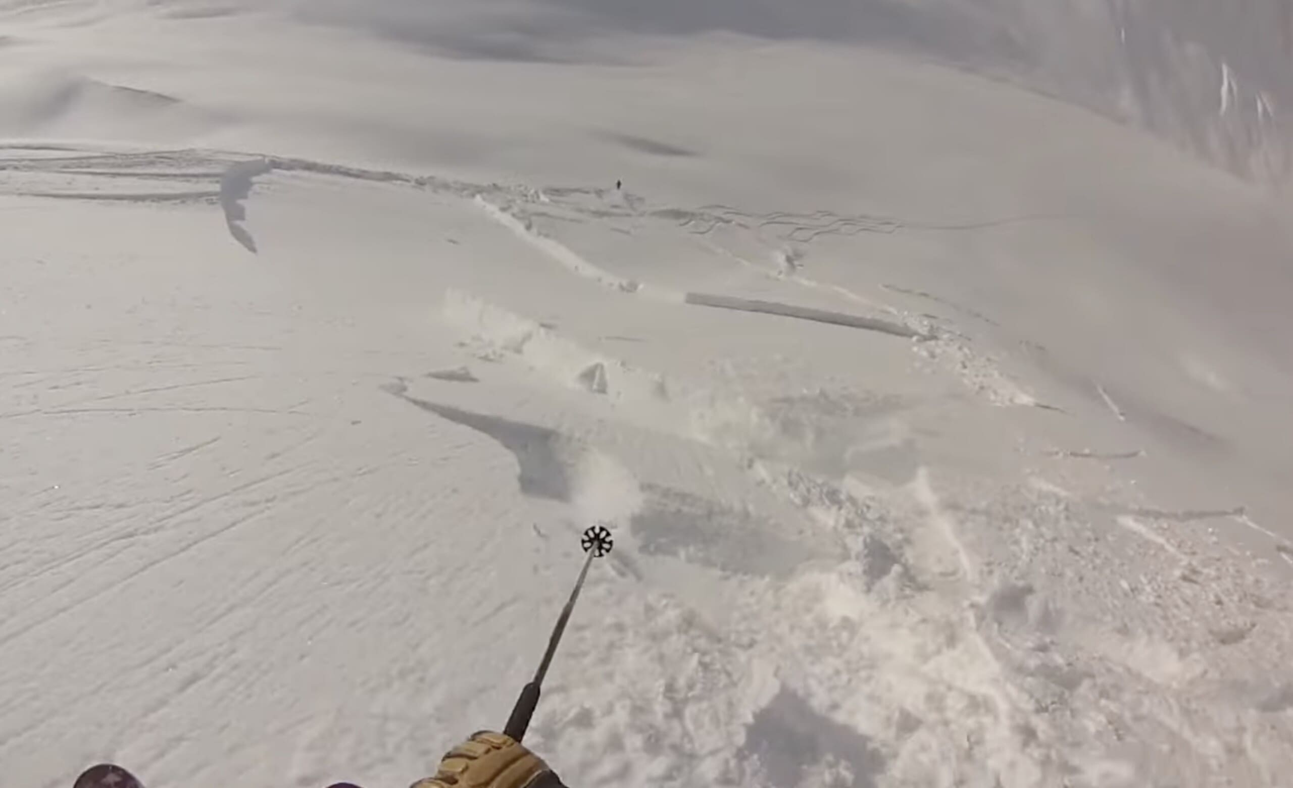 Avalanche close call.