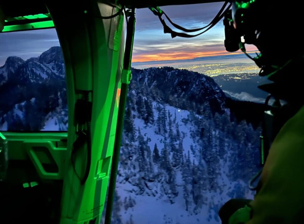 North Shore Rescue works to rescue a lost foreign hiker.