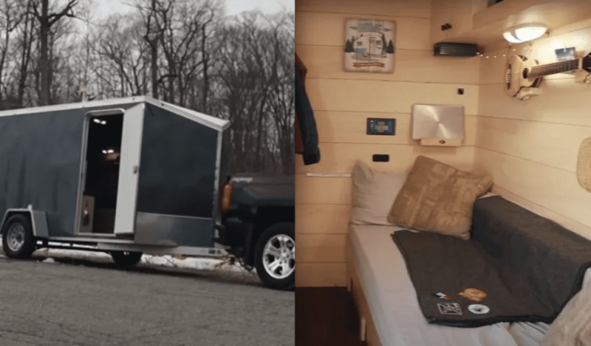 Ski bum stealth trailer tiny home