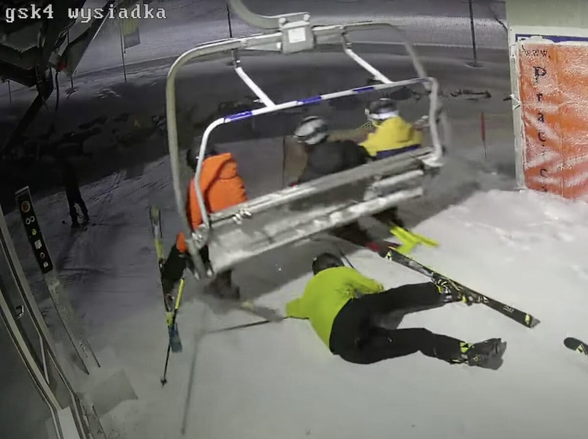 Chairlift fail compilation video