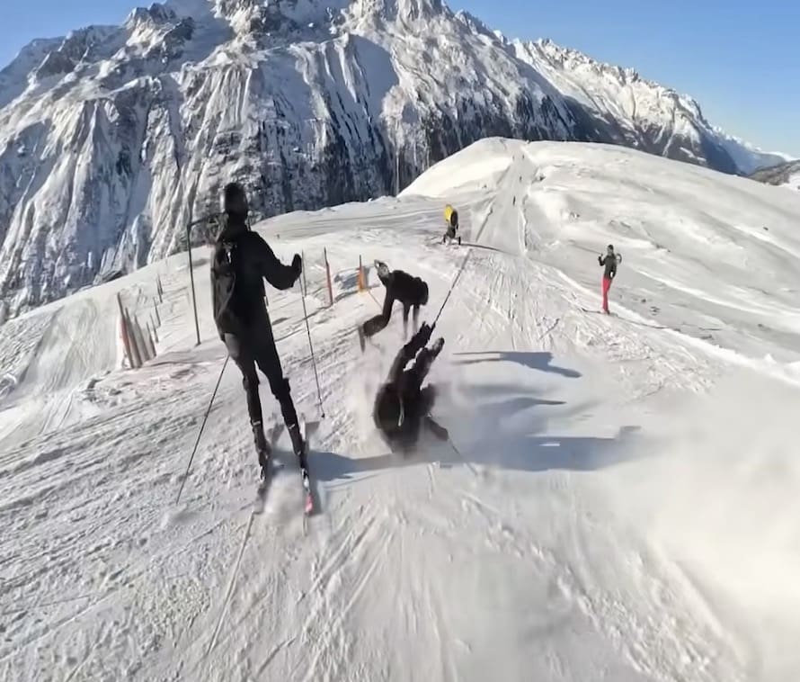 Major collision at Gurgl.