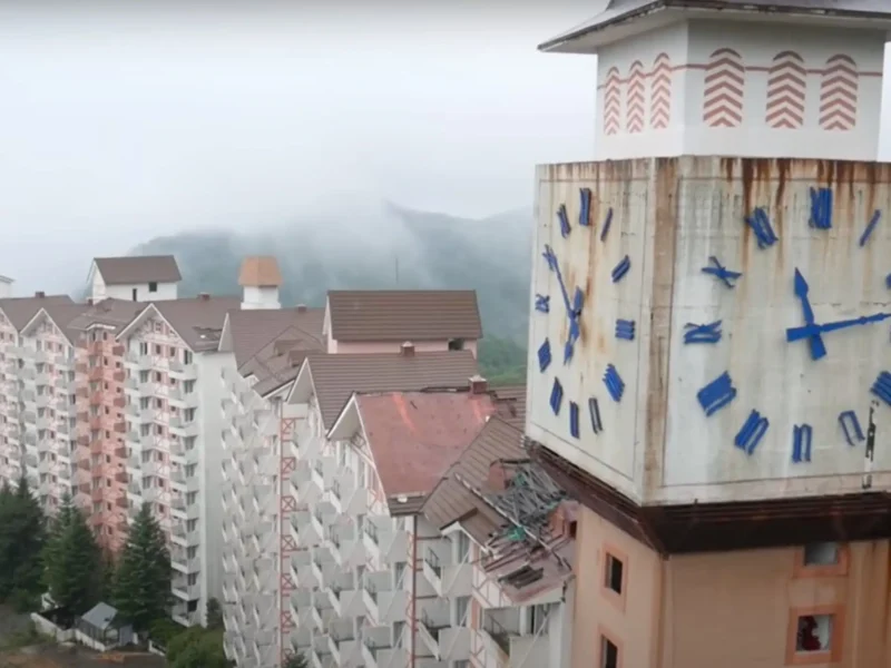 Abandoned Ski Resort Near North Korean Border