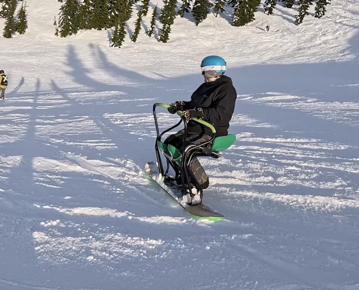 Twinrider adaptive snowboard