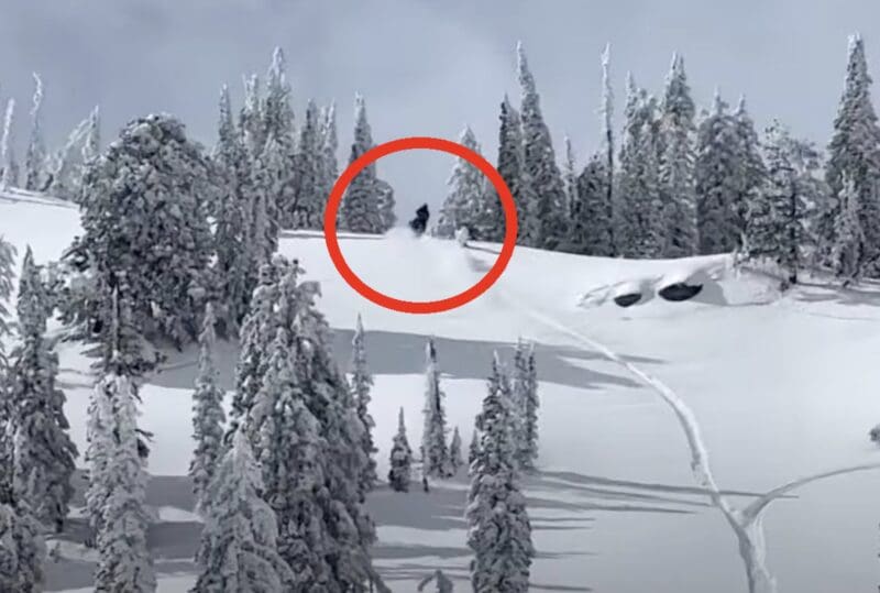 Utah snowmobiler triggers avalanche in Boss Canyon.