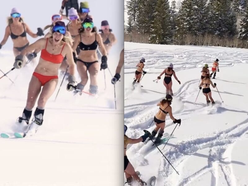 Chelsea Handler bikini skis with friends for her 50th