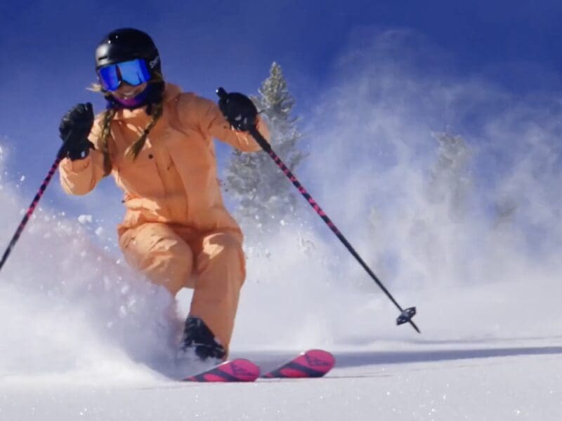 Powder skiing at Crystal Mountain Resort.