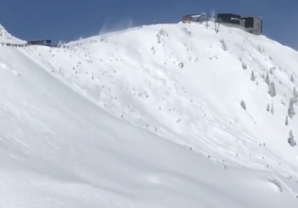 Rope drop at Snowbird.