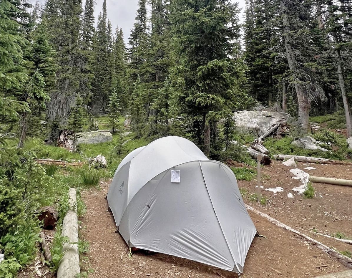 Wilderness camping in RMNP.