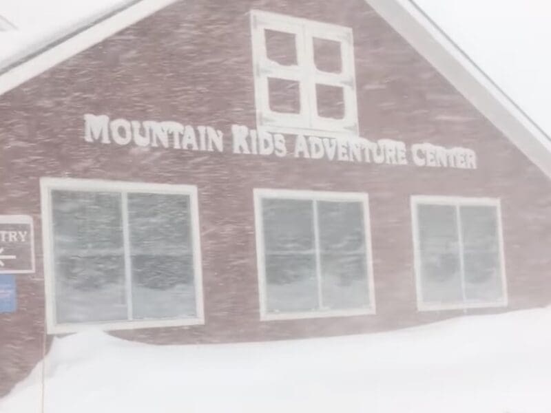 Snowfall at Jay Peak.