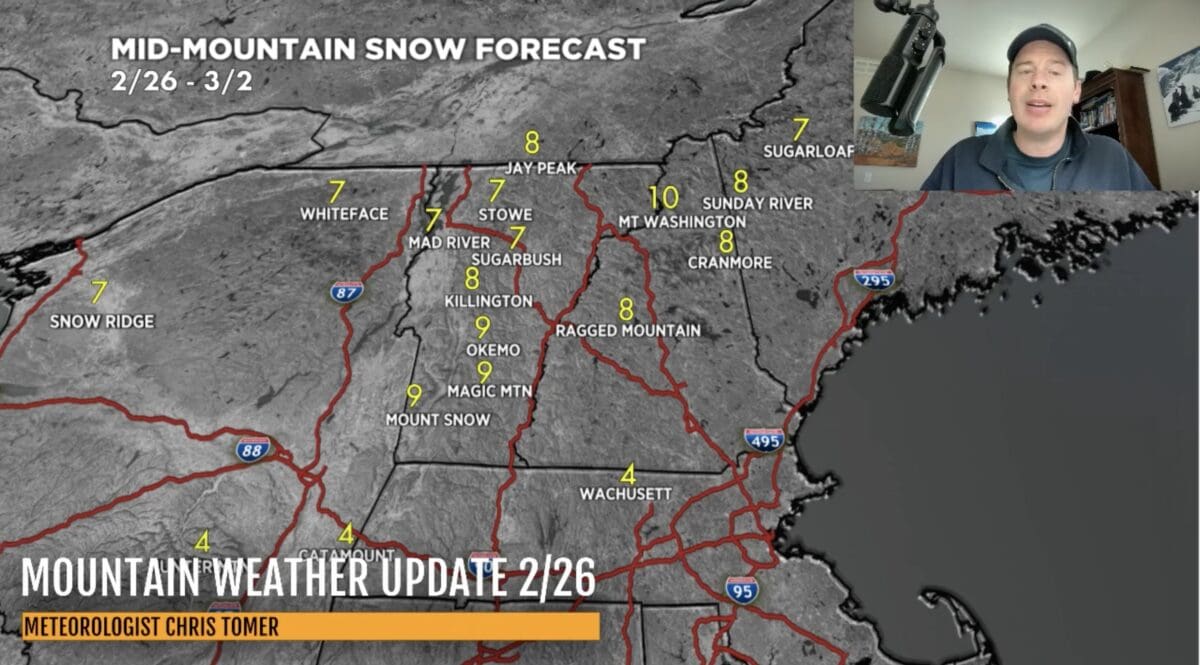 Chris Tomer weather forecast.