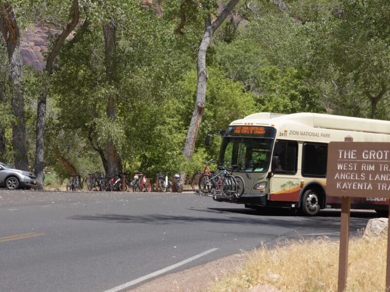 Zion National Park Shuttle Bus.