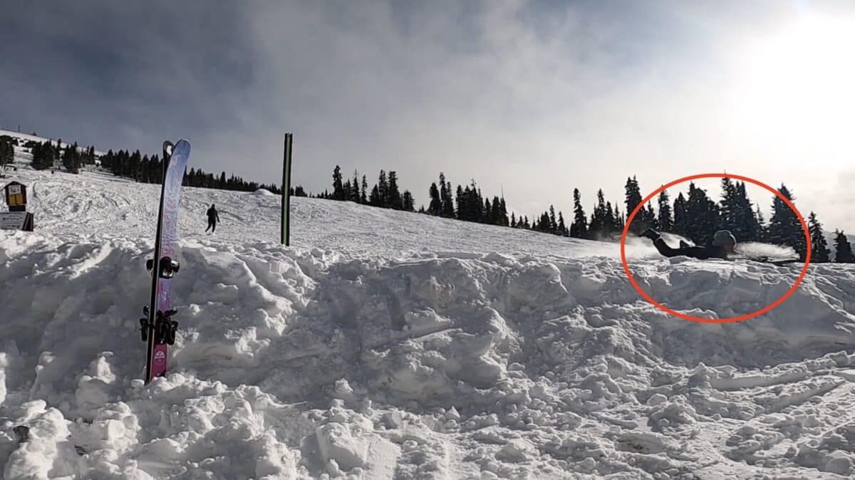 Sledding child slams into parked car in Colorado.