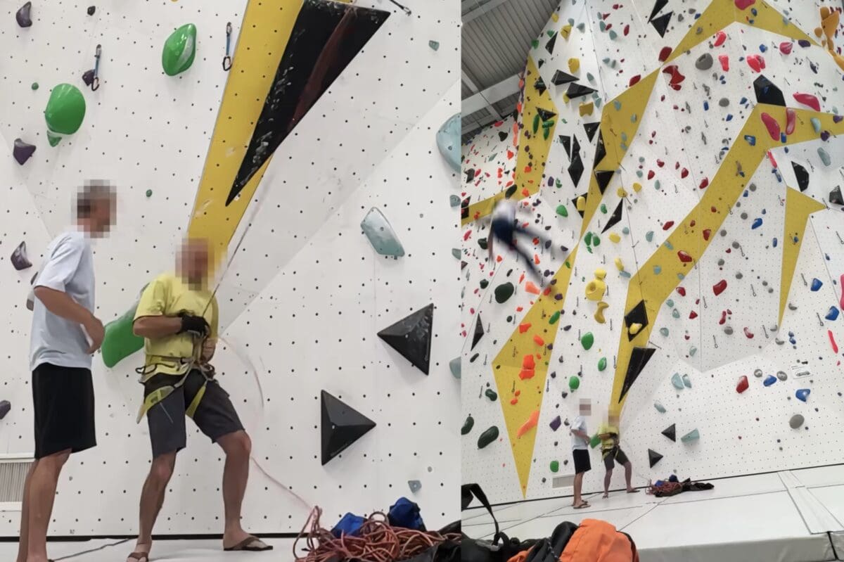 Climbing coach nearly kills professional climber.
