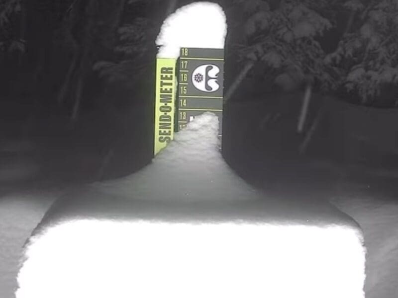 Copper Mountain snow stake.