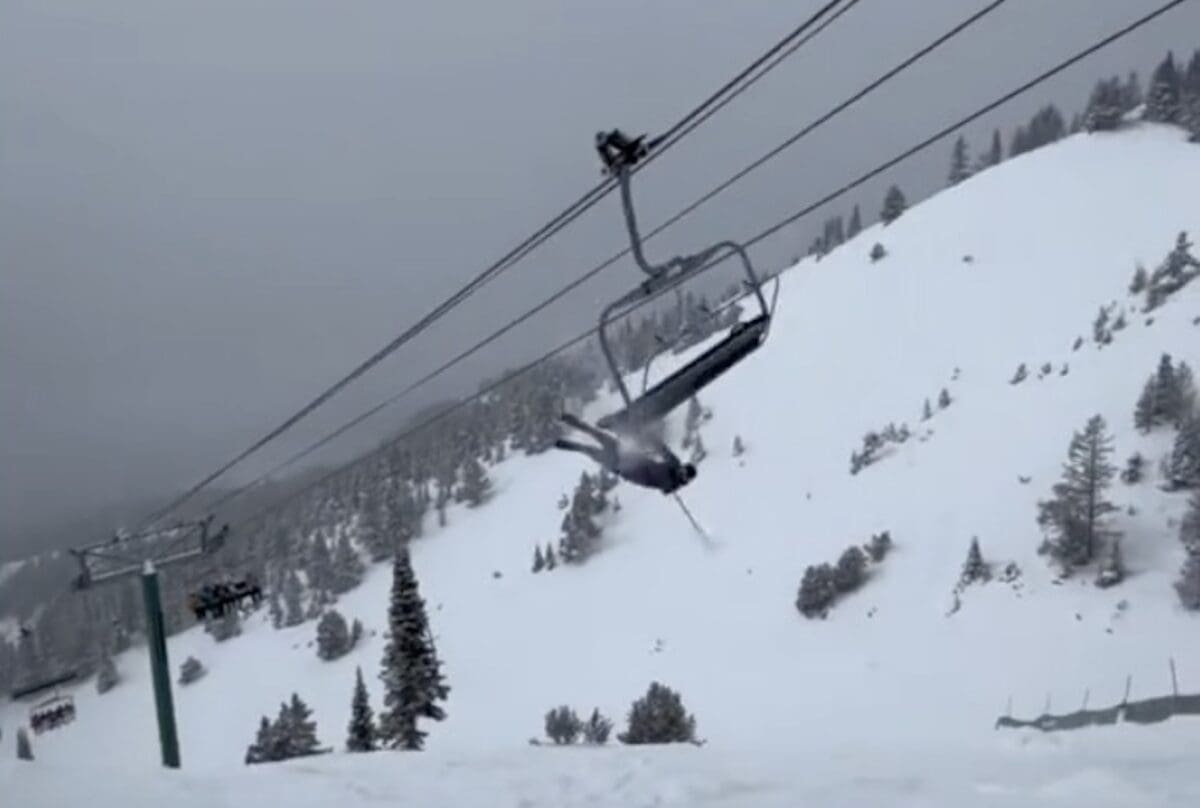Chairlift collision.