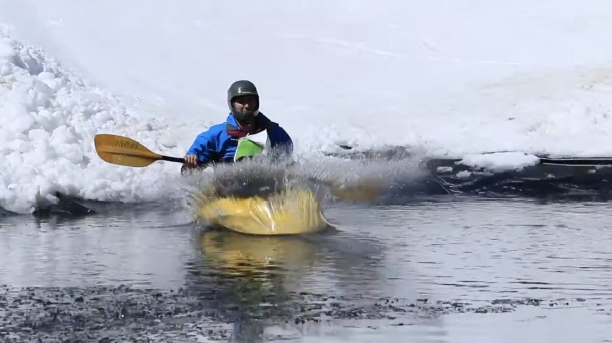 Mountain kayaking at Monarch Mountain.