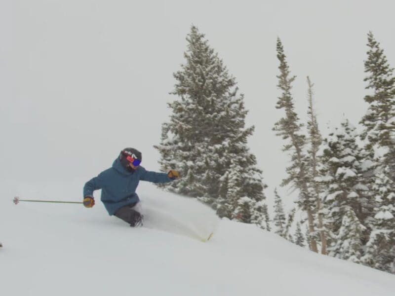 Powder skiing at Alta.