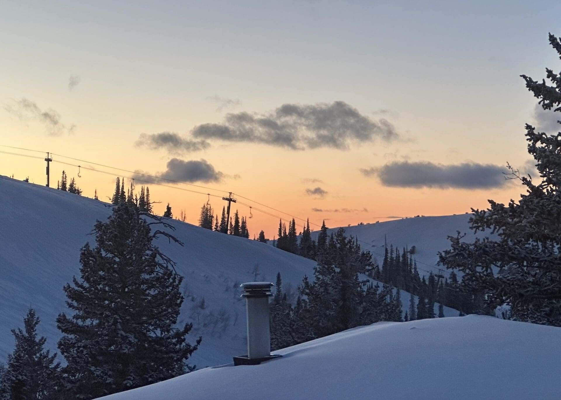 Sunset at Powder Mountain.