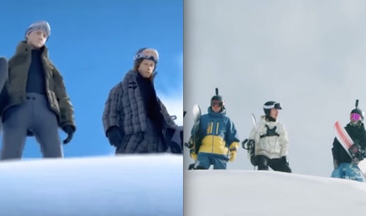 Shaun White video game trailer recreation.