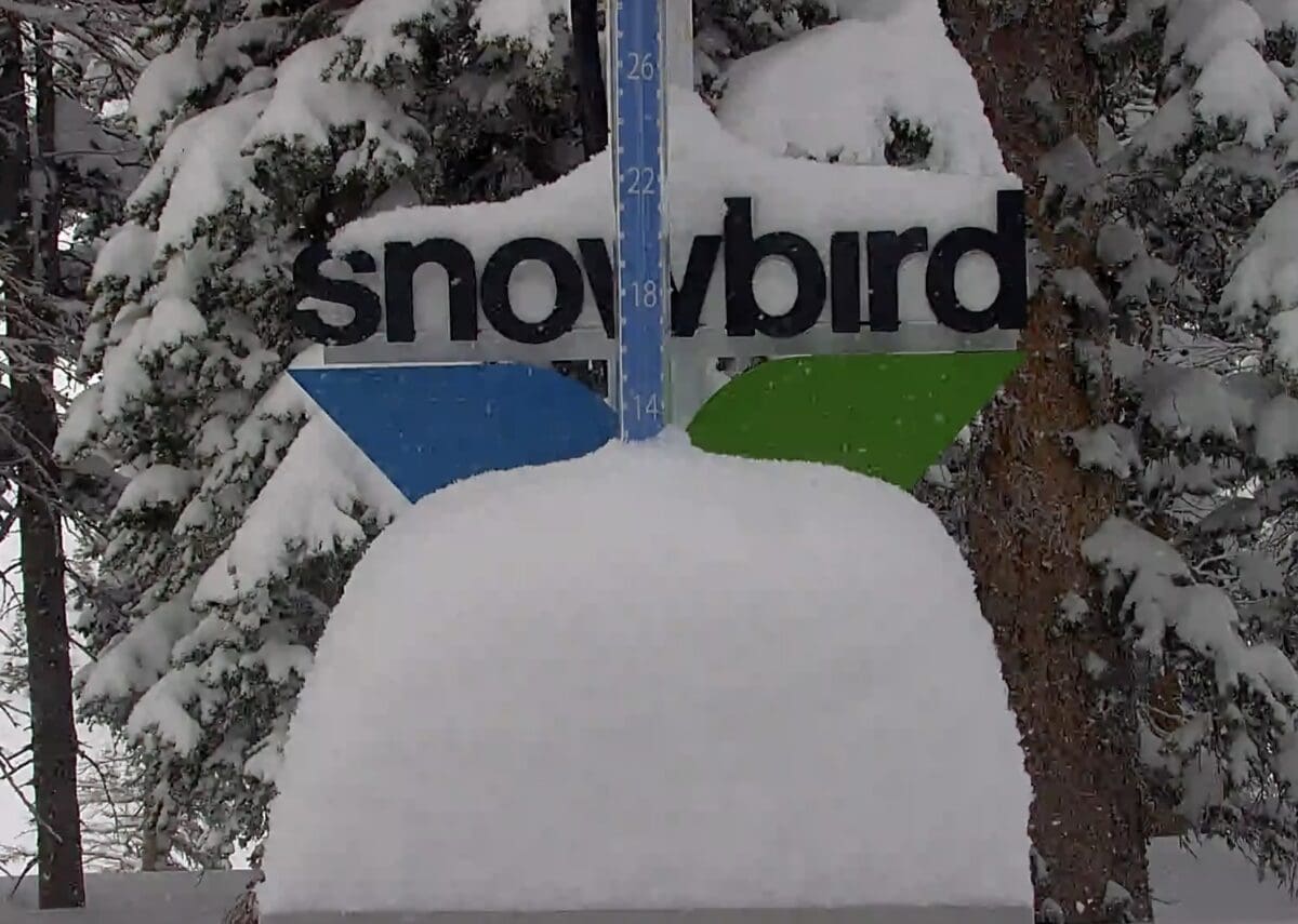 Snowbird snow stake camera @ 11:11am on March 7.