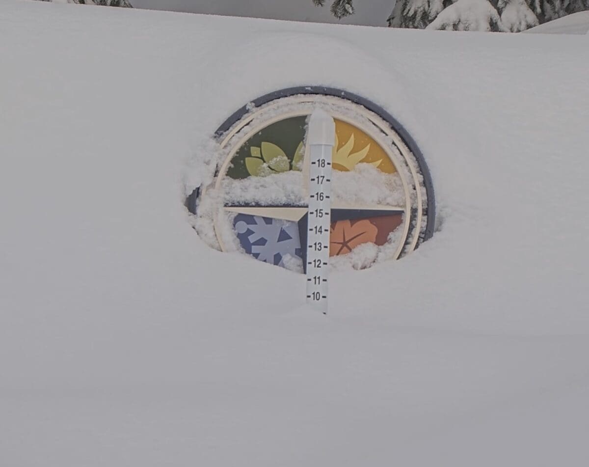 Tamarack Resort snow stake cam.