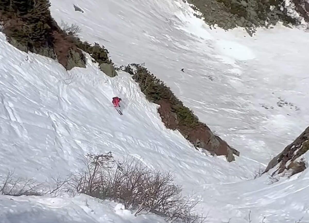 Skiing Tuckerman Ravine.