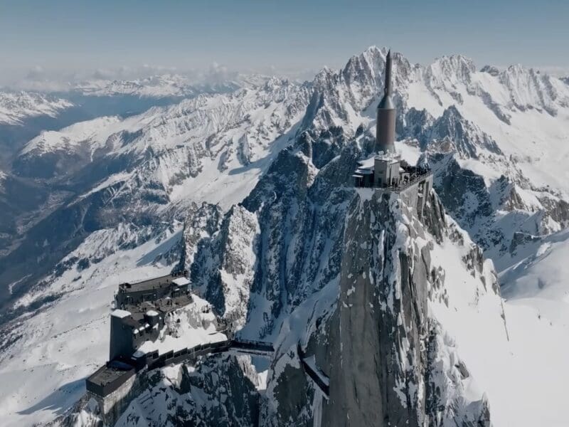 The top of the Aiguille du Midi.