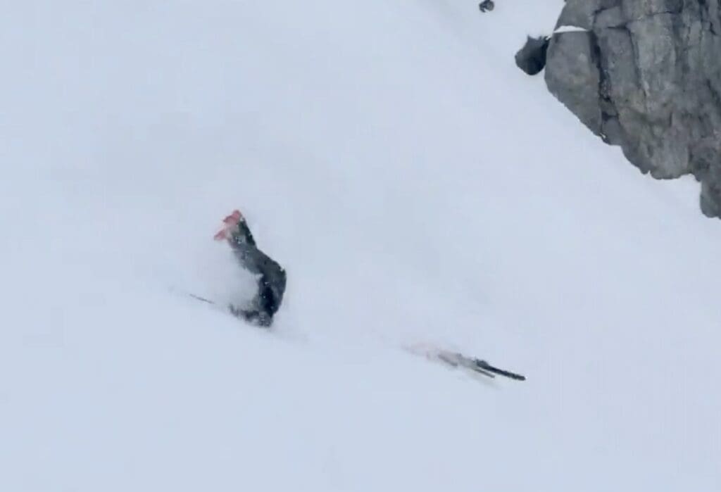 Brutal Whistler Blackcomb wipeout.