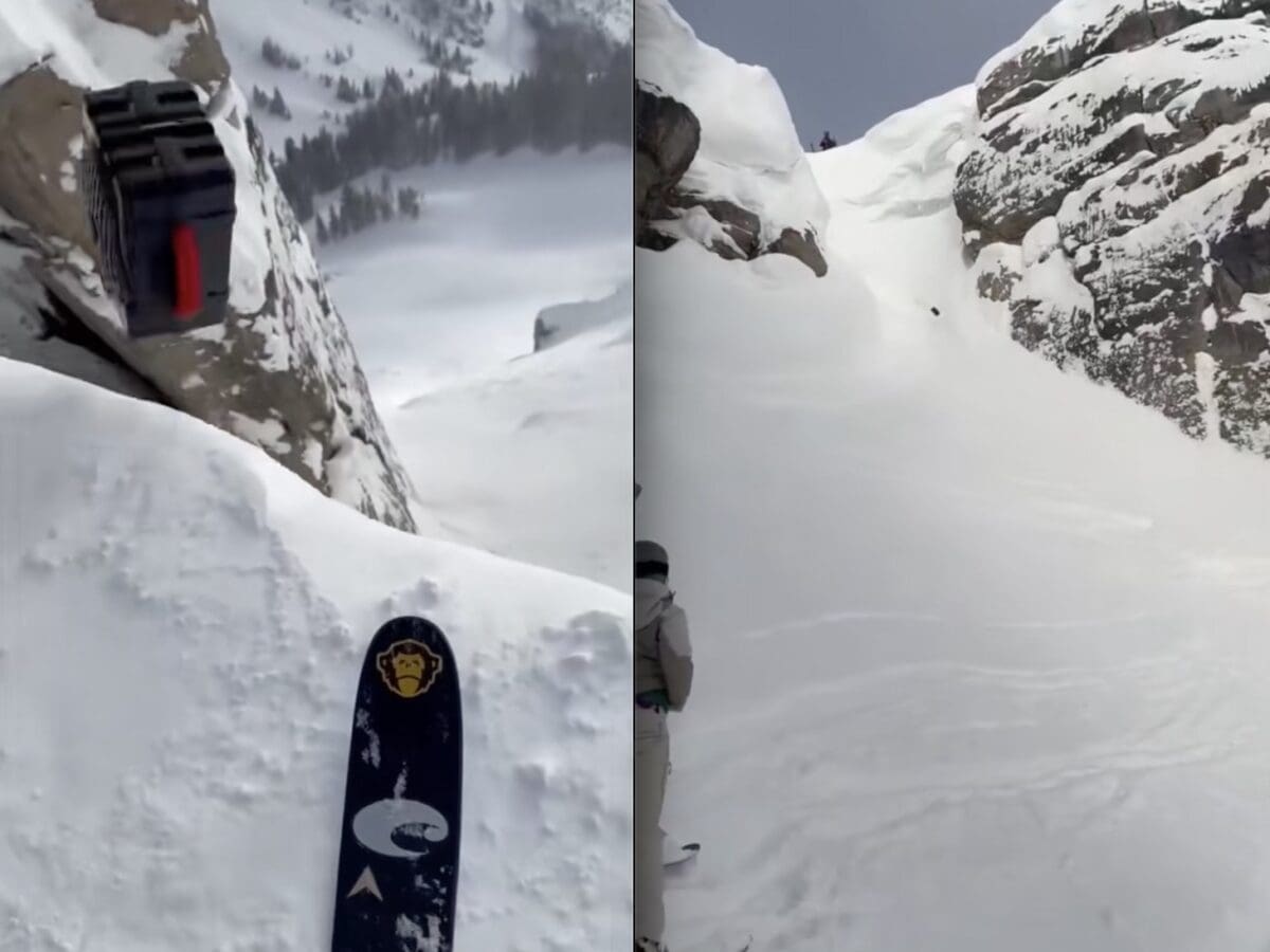 Portable speaker thrown off Corbet's Couloir