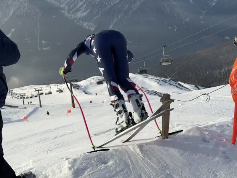 Lindsey Vonn spring training in Italy