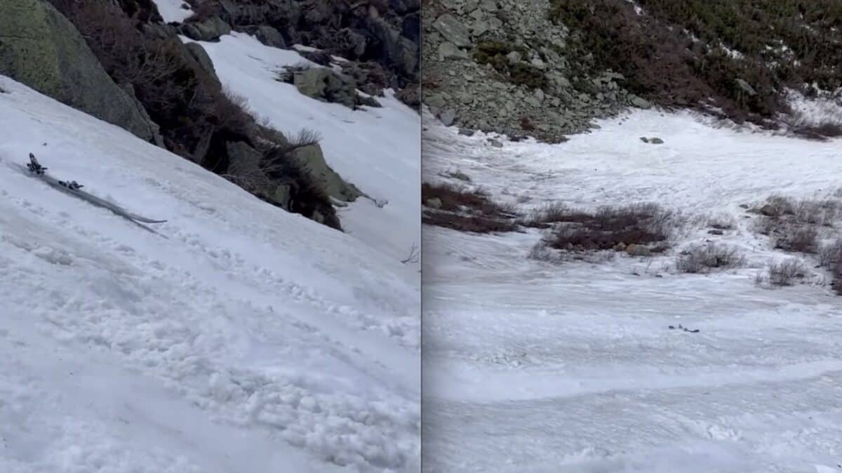 Lost ski rides down Tuckerman Ravine.