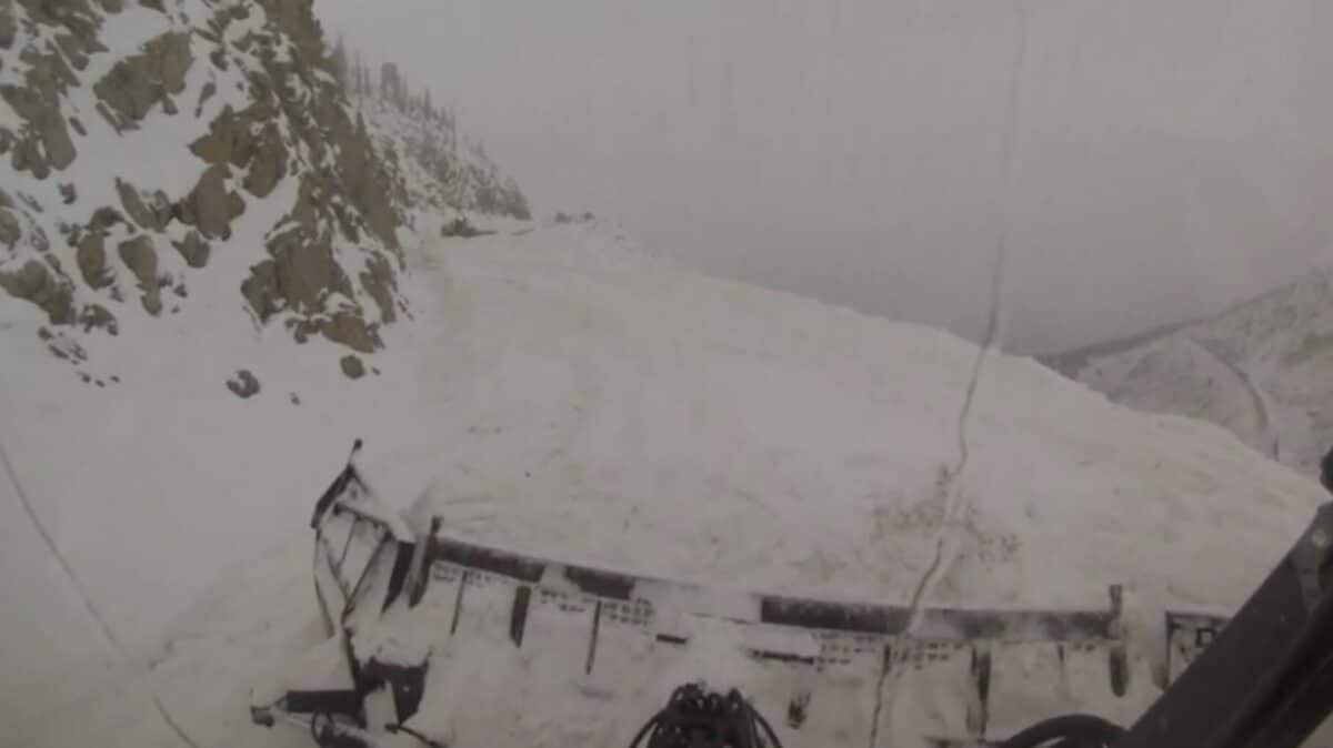 Clearing Beartooth Highway.