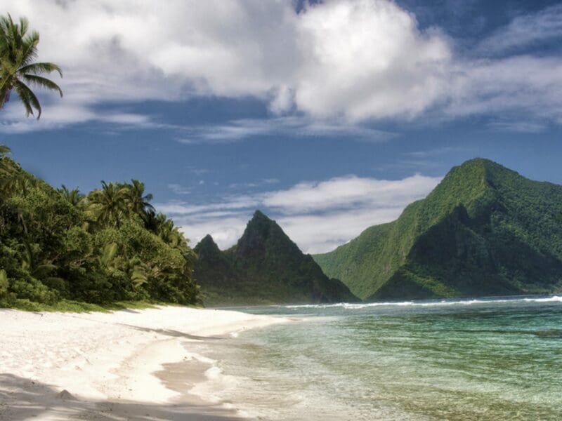 Ofu Island in National Park of American Samoa.