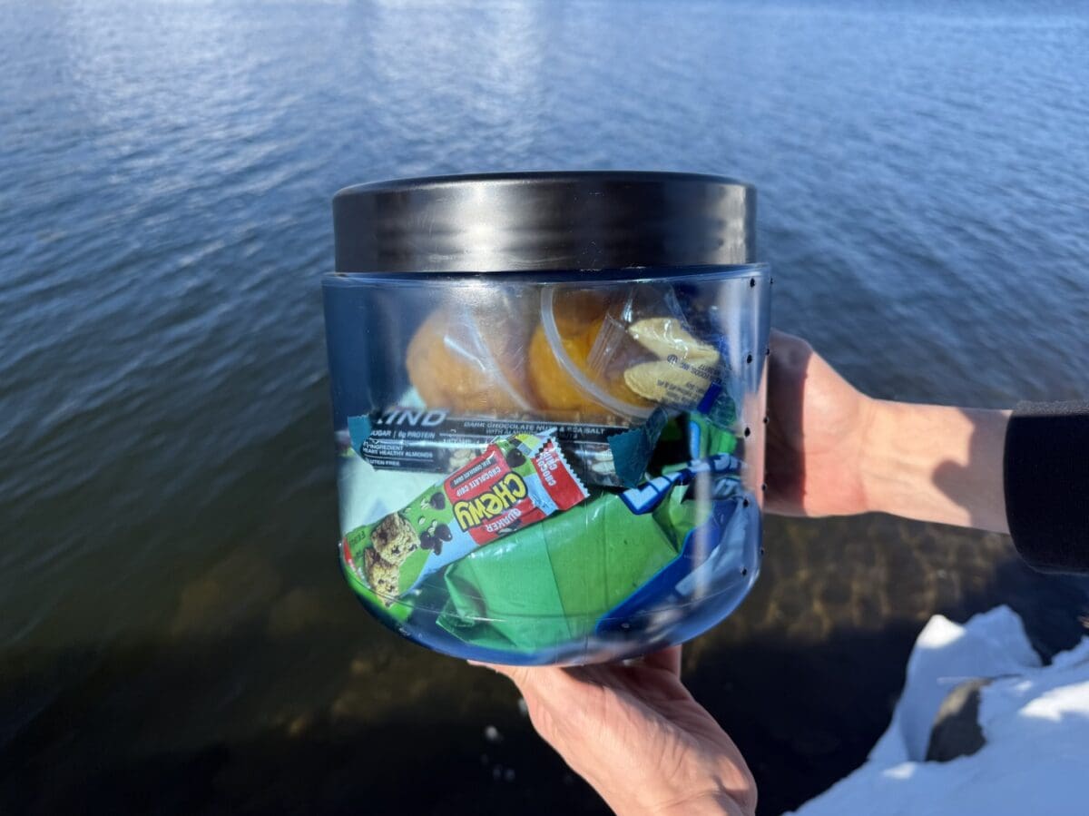 Approved food container in Isle Royale National Park.