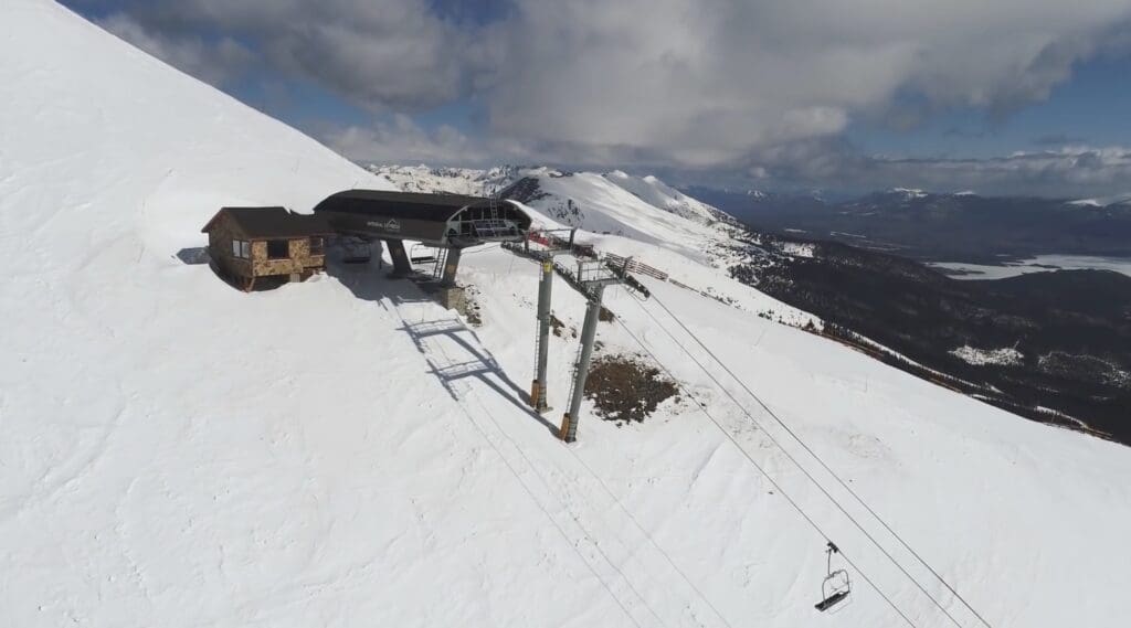 Imperial Superchair: the highest chairlift in North America.