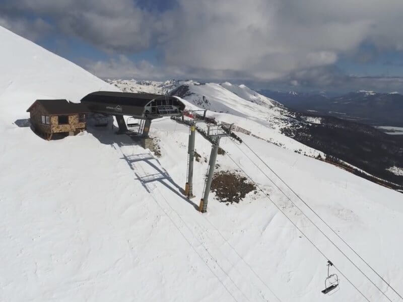 Imperial Superchair: the highest chairlift in North America.