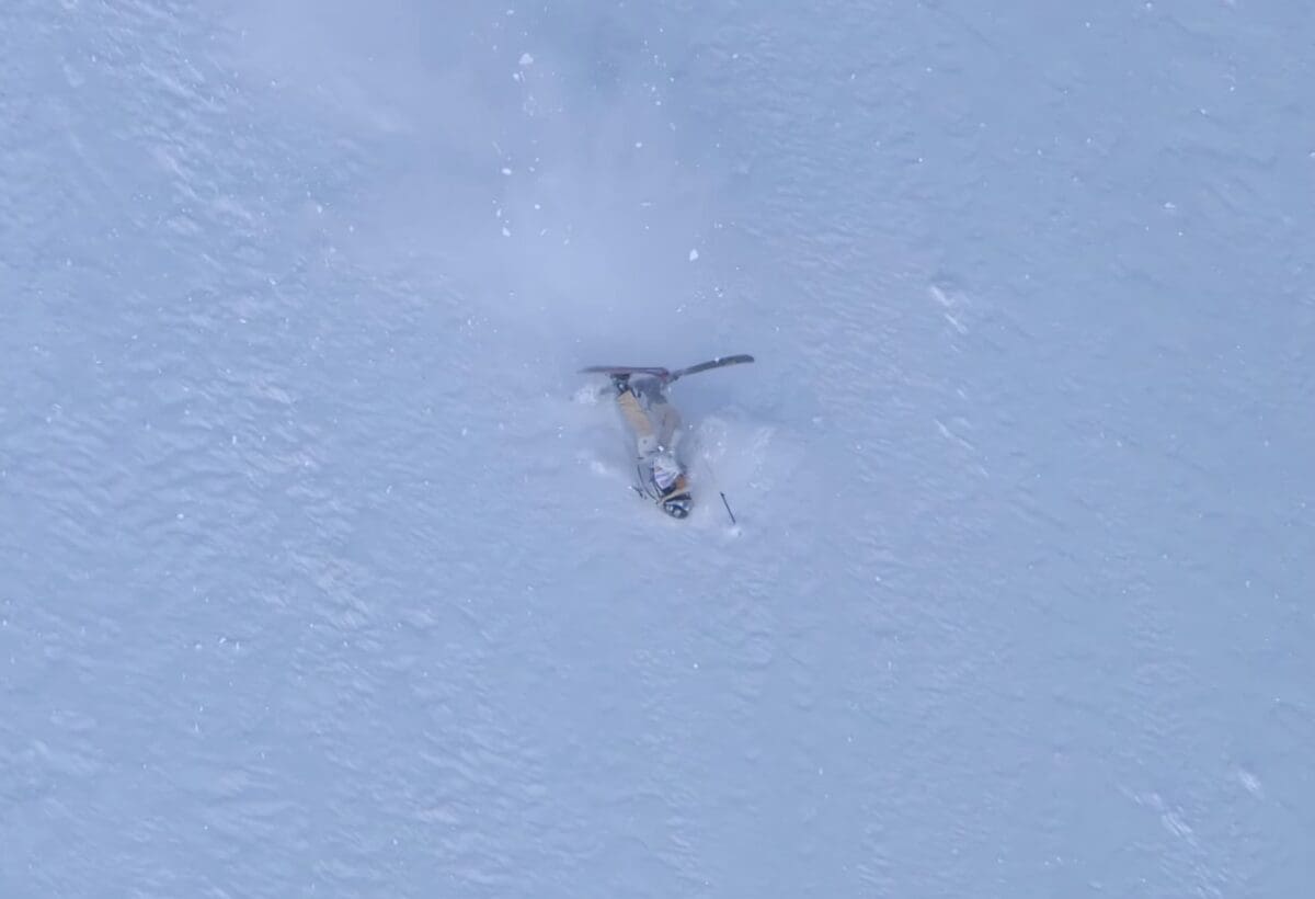 Freeride World Tour crash.
