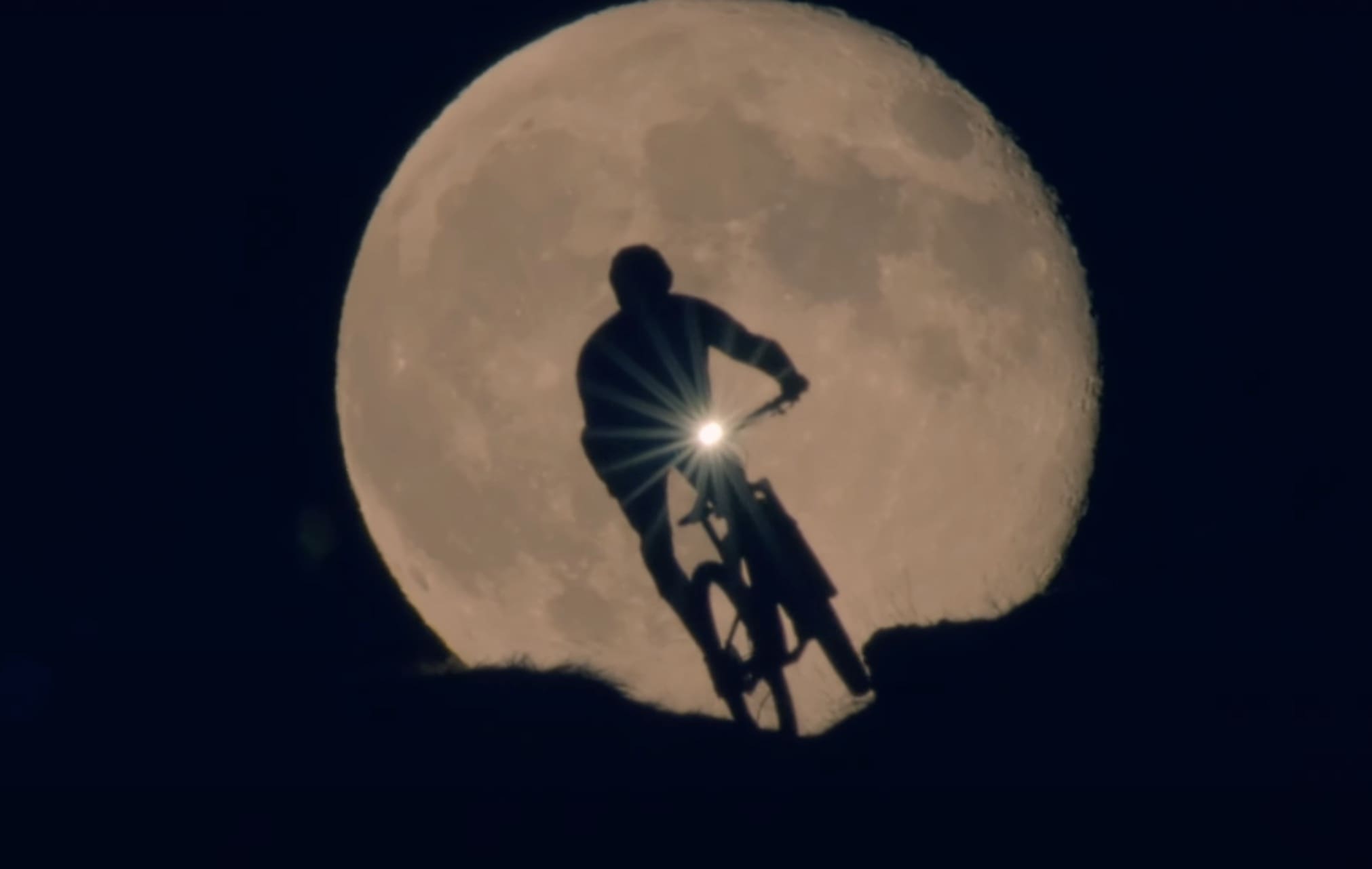 Moonlit Mountain Bike Descents in Swiss Alps